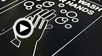 click to play Social Distincing Sign video