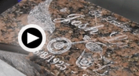 click to play memorial granite stone engraving video